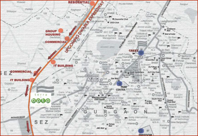 Location Map BPTP Terra Sector 37D Gurgaon