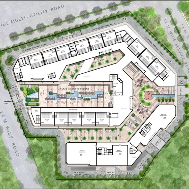 Elan Miracle Sector 84 main Dwarka Expressway Gurgaon- Second Floor Layout