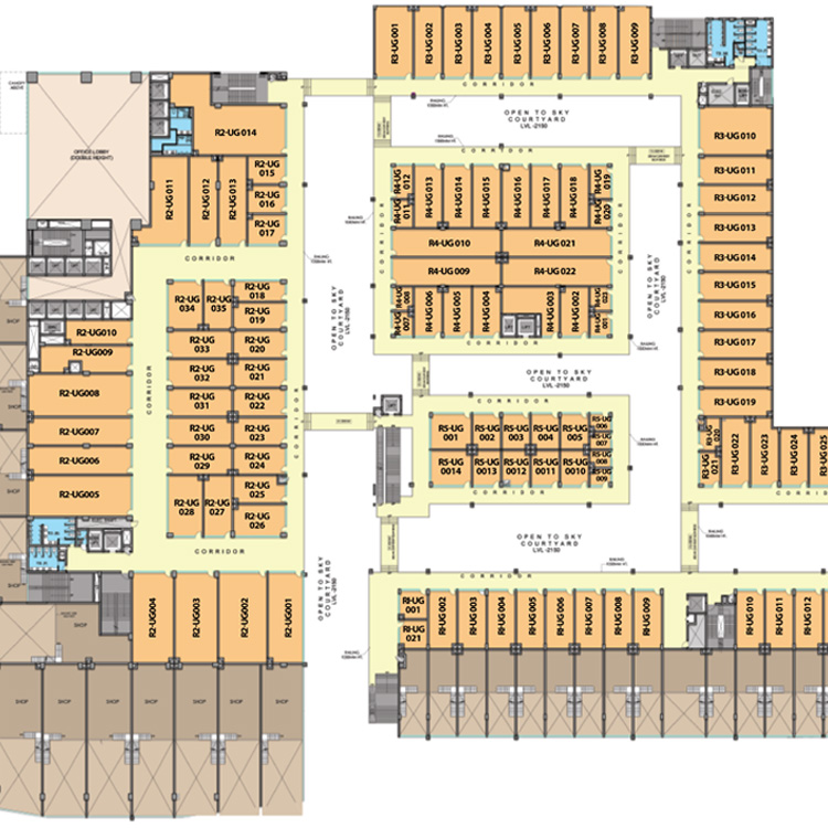 M3M Corner Walk Sector 74 Gurgaon- Upper Ground Floor Layout