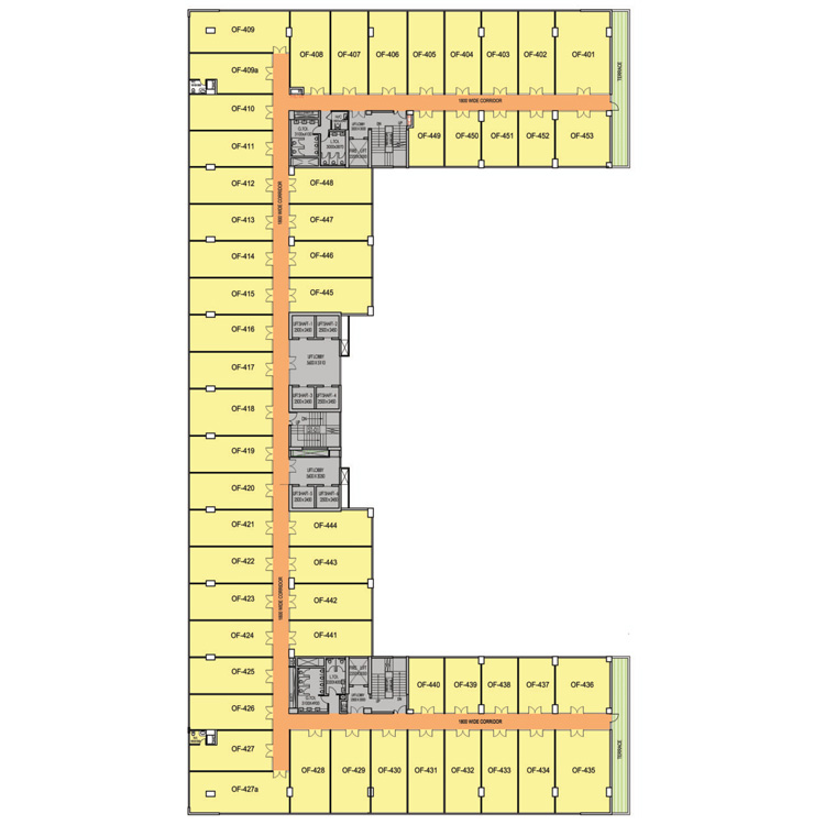 Satya The Hive Sector 102 Dwarka Expressway Gurgaon- Forth Floor Office and Corporate Suites Layout