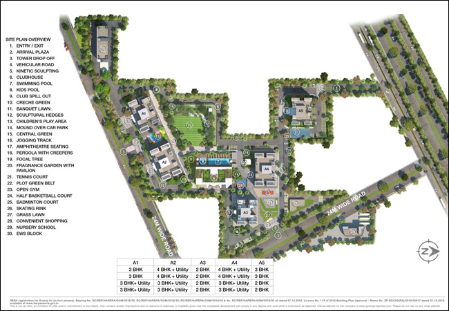Godrej Air Sector 85 Gurgaon- Site Plan